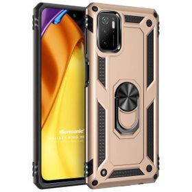 Microsonic Xiaomi Redmi Note 11 SE Military Ring Holder Gold Cep Telefonu Kılıfı