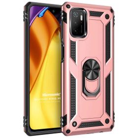 Microsonic Xiaomi Redmi Note 11 SE Military Ring Holder Rose Gold Cep Telefonu Kılıfı