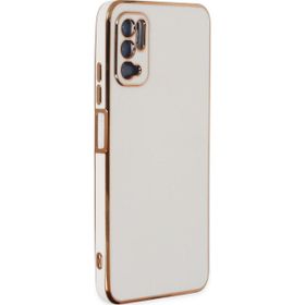 Microsonic Xiaomi Redmi Note 11 SE Olive Plated Beyaz Cep Telefonu Kılıfı