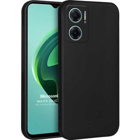 Microsonic Xiaomi Redmi Note 11E Matte Silicone Siyah Kılıf