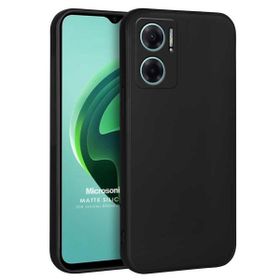 Microsonic Xiaomi Redmi Note 11E Matte Silicone Siyah Kılıf