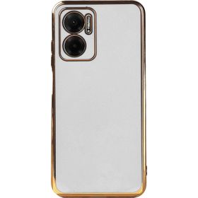 Microsonic Xiaomi Redmi Note 11E Olive Plated Beyaz Cep Telefonu Kılıfı