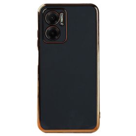 Microsonic Xiaomi Redmi Note 11E Olive Plated Siyah Cep Telefonu Kılıfı