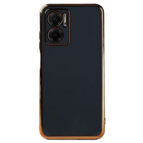Microsonic Xiaomi Redmi Note 11E Olive Plated Siyah Cep Telefonu Kılıfı