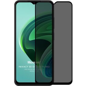 Microsonic Xiaomi Redmi Note 11E Privacy 5D Gizlilik Filtreli Siyah Cam Ekran Koruyucu