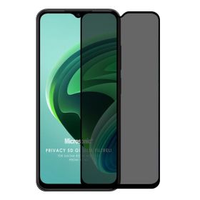 Microsonic Xiaomi Redmi Note 11E Privacy 5D Gizlilik Filtreli Siyah Cam Ekran Koruyucu
