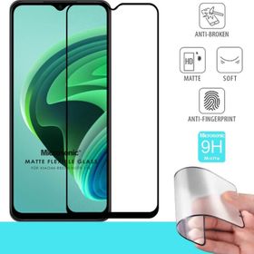 Microsonic Xiaomi Redmi Note 11E Seramik Matte Flexible Siyah Ekran Koruyucu