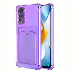 Microsonic Xiaomi Redmi Note 11S Card Slot Shock Lila Cep Telefonu Kılıfı
