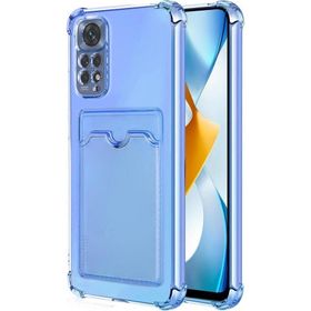 Microsonic Xiaomi Redmi Note 11S Card Slot Shock Mavi Cep Telefonu Kılıfı
