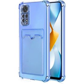 Microsonic Xiaomi Redmi Note 11S Card Slot Shock Mavi Cep Telefonu Kılıfı