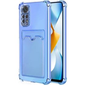 Microsonic Xiaomi Redmi Note 11S Card Slot Shock Mavi Cep Telefonu Kılıfı