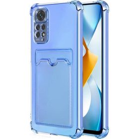 Microsonic Xiaomi Redmi Note 11S Card Slot Shock Mavi Cep Telefonu Kılıfı