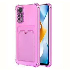 Microsonic Xiaomi Redmi Note 11S Card Slot Shock Pembe Cep Telefonu Kılıfı