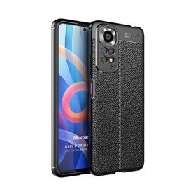 Microsonic Xiaomi Redmi Note 11S Deri Dokulu Silikon Cep Telefonu Kılıfı