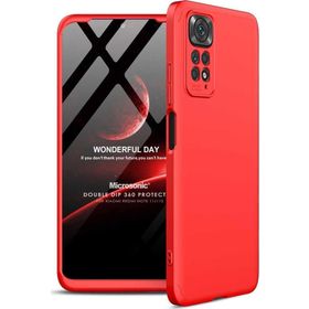 Microsonic Xiaomi Redmi Note 11S Double Dip 360 Protective Kırmızı Cep Telefonu Kılıfı