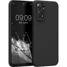 Microsonic Xiaomi Redmi Note 11S Matte Silicone Siyah Kılıf