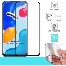 Microsonic Xiaomi Redmi Note 11S Seramik Matte Flexible Siyah Ekran Koruyucu