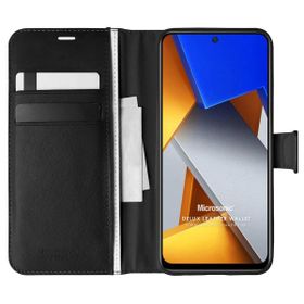 Microsonic Xiaomi Redmi Note 11T Delux Leather Wallet Siyah Cep Telefonu Kılıfı