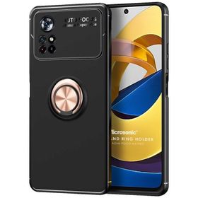 Microsonic Xiaomi Redmi Note 11T Kickstand Ring Holder Cep Telefonu Kılıfı