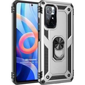 Microsonic Xiaomi Redmi Note 11T Military Ring Holder Cep Telefonu Kılıfı