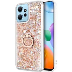 Microsonic Xiaomi Redmi Note 12 4G Glitter Liquid Holder Gold Cep Telefonu Kılıfı
