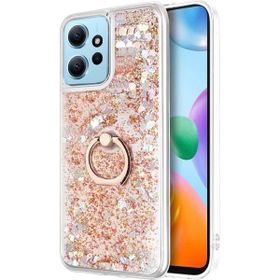 Microsonic Xiaomi Redmi Note 12 4G Glitter Liquid Holder Gold Cep Telefonu Kılıfı