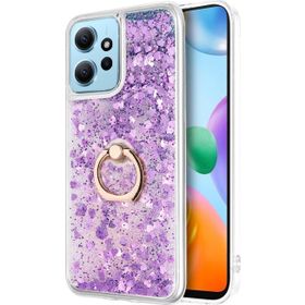 Microsonic Xiaomi Redmi Note 12 4G Glitter Liquid Holder Mor Cep Telefonu Kılıfı