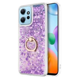 Microsonic Xiaomi Redmi Note 12 4G Glitter Liquid Holder Mor Cep Telefonu Kılıfı