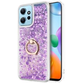 Microsonic Xiaomi Redmi Note 12 4G Glitter Liquid Holder Pembe Kılıf
