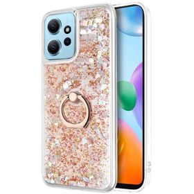 Microsonic Xiaomi Redmi Note 12 4G Glitter Liquid Holder Pembe Kılıf