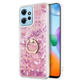 Microsonic Xiaomi Redmi Note 12 4G Glitter Liquid Holder Pembe Kılıf