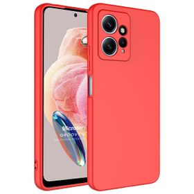 Microsonic Xiaomi Redmi Note 12 4G Groovy Soft Kırmızı Cep Telefonu Kılıfı