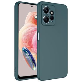 Microsonic Xiaomi Redmi Note 12 4G Groovy Soft Koyu Yeşil Cep Telefonu Kılıfı