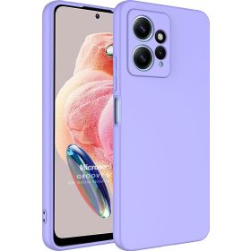 Microsonic Xiaomi Redmi Note 12 4G Groovy Soft Lila Cep Telefonu Kılıfı