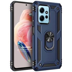 Microsonic Xiaomi Redmi Note 12 4G Military Ring Holder Lacivert Cep Telefonu Kılıfı