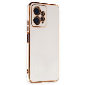 Microsonic Xiaomi Redmi Note 12 4G Olive Plated Beyaz Cep Telefonu Kılıfı