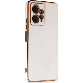 Microsonic Xiaomi Redmi Note 12 4G Olive Plated Beyaz Cep Telefonu Kılıfı