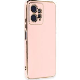 Microsonic Xiaomi Redmi Note 12 4G Olive Plated Pembe Cep Telefonu Kılıfı