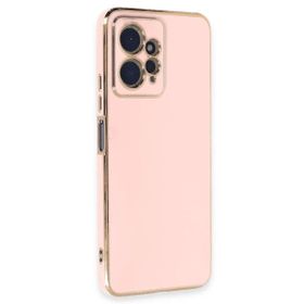 Microsonic Xiaomi Redmi Note 12 4G Olive Plated Pembe Cep Telefonu Kılıfı