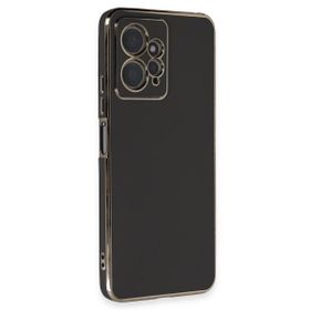 Microsonic Xiaomi Redmi Note 12 4G Olive Plated Siyah Cep Telefonu Kılıfı