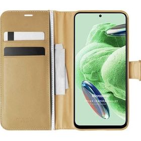 Microsonic Xiaomi Redmi Note 12 Delux Leather Wallet Gold Cep Telefonu Kılıfı