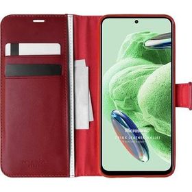 Microsonic Xiaomi Redmi Note 12 Delux Leather Wallet Kırmızı Cep Telefonu Kılıfı