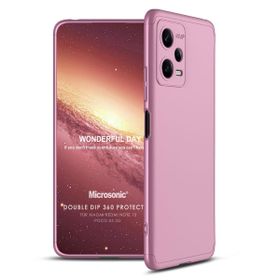 Microsonic Xiaomi Redmi Note 12 Double Dip 360 Protective Rose Gold Cep Telefonu Kılıfı