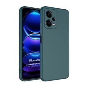 Microsonic Xiaomi Redmi Note 12 Groovy Soft Koyu Yeşil Cep Telefonu Kılıfı