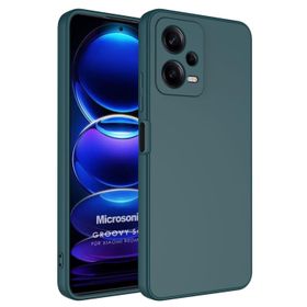 Microsonic Xiaomi Redmi Note 12 Groovy Soft Koyu Yeşil Cep Telefonu Kılıfı