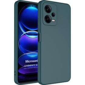 Microsonic Xiaomi Redmi Note 12 Groovy Soft Koyu Yeşil Cep Telefonu Kılıfı