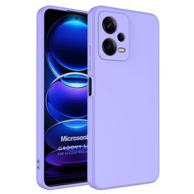 Microsonic Xiaomi Redmi Note 12 Groovy Soft Lila Cep Telefonu Kılıfı