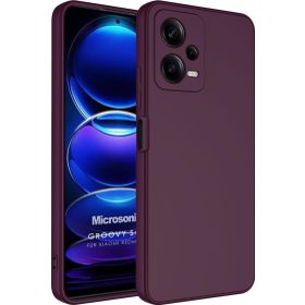Microsonic Xiaomi Redmi Note 12 Groovy Soft Mor Cep Telefonu Kılıfı