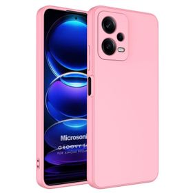 Microsonic Xiaomi Redmi Note 12 Groovy Soft Pembe Cep Telefonu Kılıfı