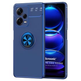 Microsonic Xiaomi Redmi Note 12 Kickstand Ring Holder Lacivert Cep Telefonu Kılıfı